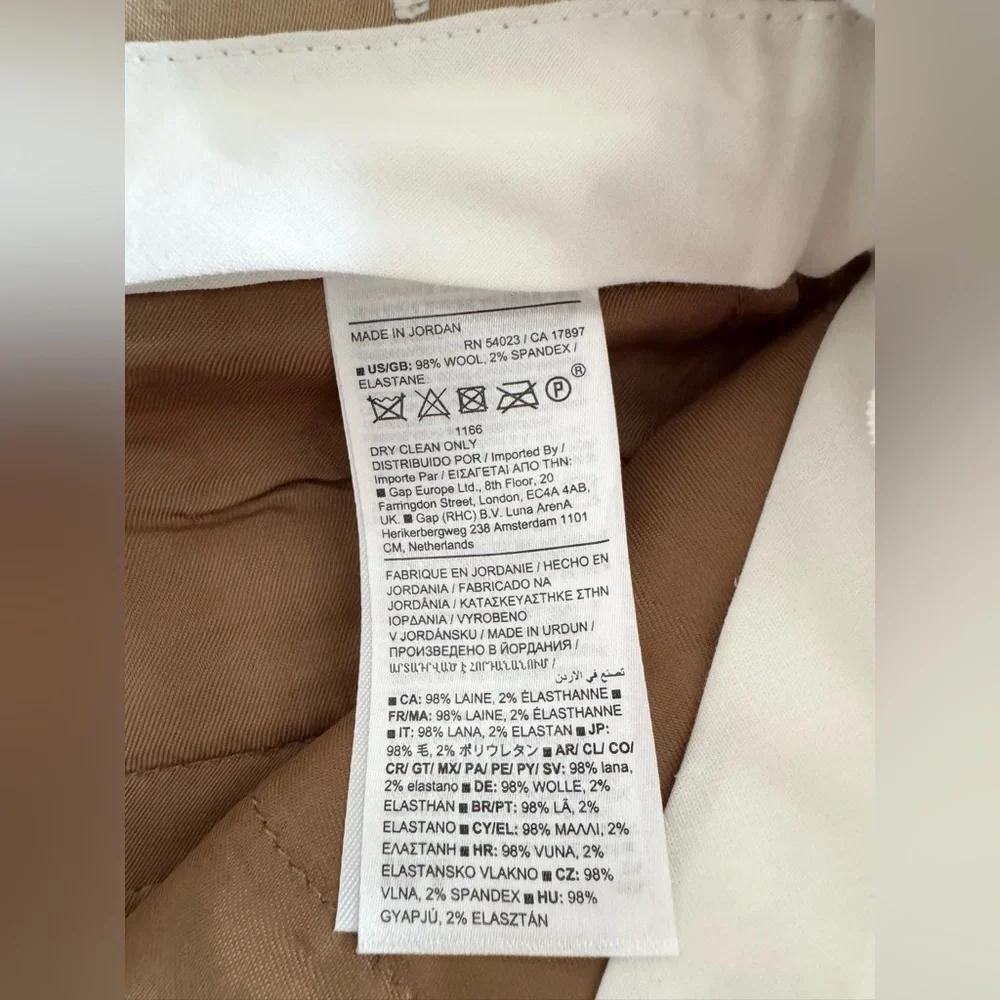 Banana Republic Siena Wide-Leg Italian Wool Pants - Camel - Size: 2 - Like New! - Picture 11 of 11